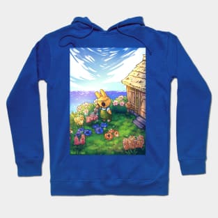 Cottagecore Bunny Garden Hoodie